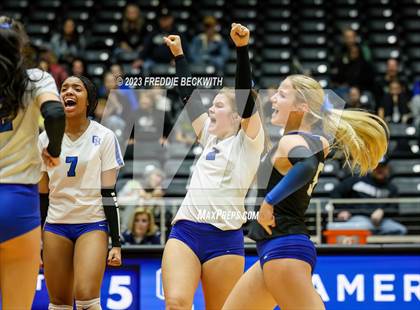 Thumbnail 2 in Bushland vs. Central Heights (UIL 3A Volleyball Semi-Final) photogallery.