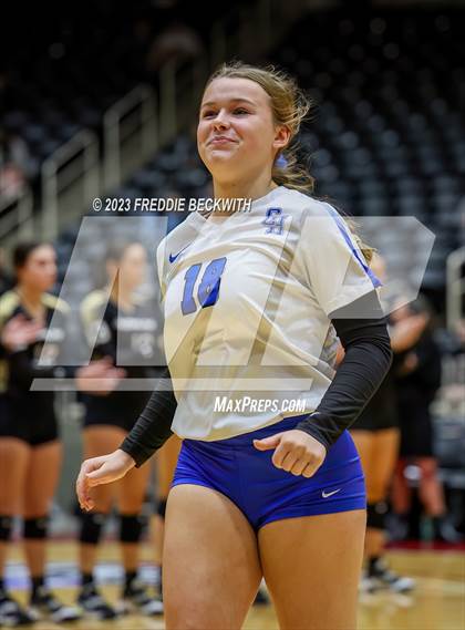 Thumbnail 1 in Bushland vs. Central Heights (UIL 3A Volleyball Semi-Final) photogallery.
