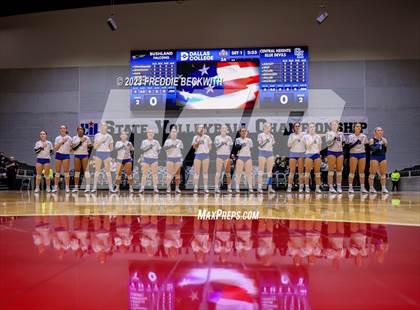 Thumbnail 1 in Bushland vs. Central Heights (UIL 3A Volleyball Semi-Final) photogallery.