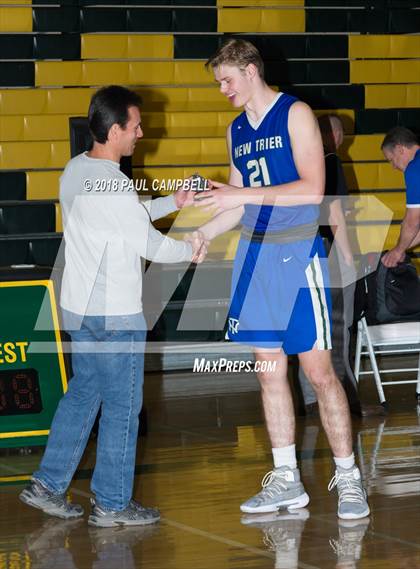 Thumbnail 1 in New Trier vs. St. Mary's (Horizon Holiday Hoops Tournament) photogallery.