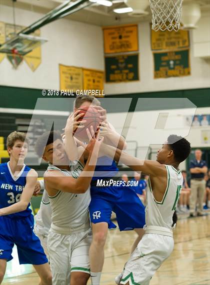 Thumbnail 3 in New Trier vs. St. Mary's (Horizon Holiday Hoops Tournament) photogallery.