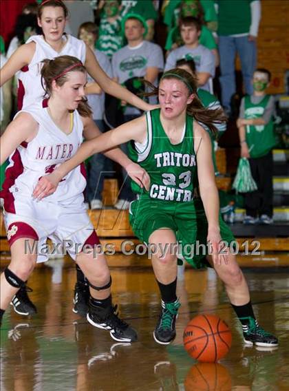 Thumbnail 2 in Triton Central vs. Mater Dei (2A Semi-State Championship) photogallery.