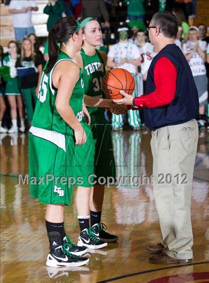 Thumbnail 2 in Triton Central vs. Mater Dei (2A Semi-State Championship) photogallery.