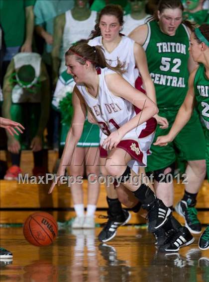 Thumbnail 1 in Triton Central vs. Mater Dei (2A Semi-State Championship) photogallery.