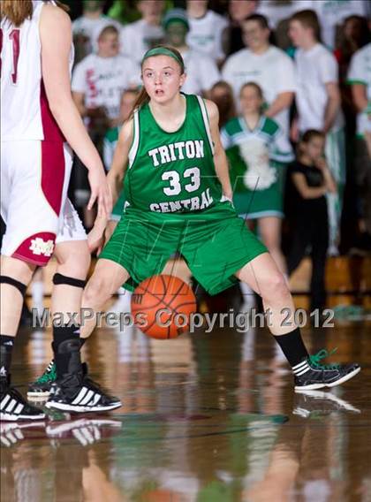 Thumbnail 2 in Triton Central vs. Mater Dei (2A Semi-State Championship) photogallery.