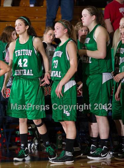 Thumbnail 2 in Triton Central vs. Mater Dei (2A Semi-State Championship) photogallery.