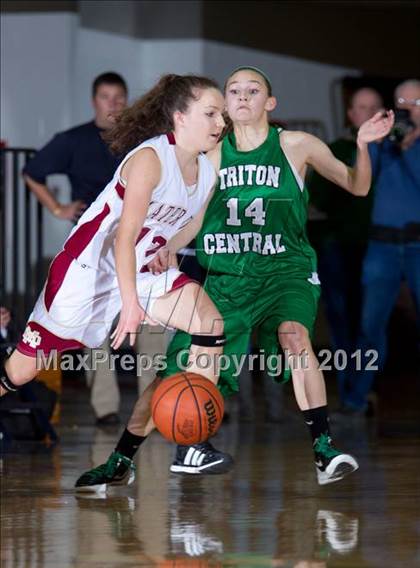 Thumbnail 1 in Triton Central vs. Mater Dei (2A Semi-State Championship) photogallery.