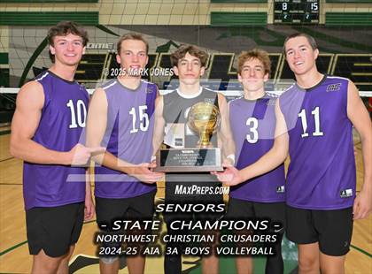 Thumbnail 1 in ALA - West Foothills vs. Northwest Christian (AIA 3A Final - Awards) photogallery.