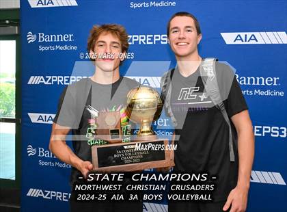 Thumbnail 3 in ALA - West Foothills vs. Northwest Christian (AIA 3A Final - Awards) photogallery.