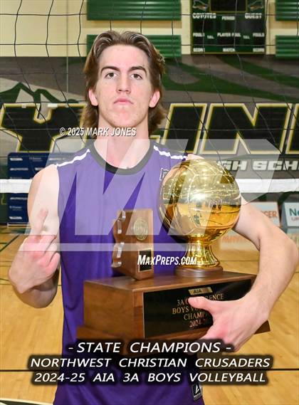 Thumbnail 3 in ALA - West Foothills vs. Northwest Christian (AIA 3A Final - Awards) photogallery.