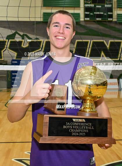 Thumbnail 2 in ALA - West Foothills vs. Northwest Christian (AIA 3A Final - Awards) photogallery.
