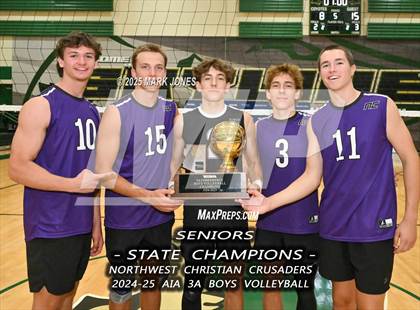 Thumbnail 3 in ALA - West Foothills vs. Northwest Christian (AIA 3A Final - Awards) photogallery.