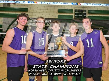 Thumbnail 2 in ALA - West Foothills vs. Northwest Christian (AIA 3A Final - Awards) photogallery.