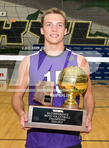 Thumbnail 2 in ALA - West Foothills vs. Northwest Christian (AIA 3A Final - Awards) photogallery.