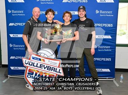 Thumbnail 2 in ALA - West Foothills vs. Northwest Christian (AIA 3A Final - Awards) photogallery.