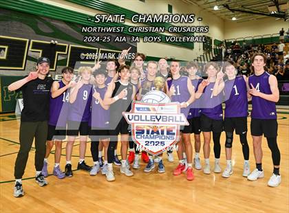 Thumbnail 1 in ALA - West Foothills vs. Northwest Christian (AIA 3A Final - Awards) photogallery.