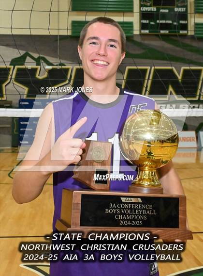 Thumbnail 3 in ALA - West Foothills vs. Northwest Christian (AIA 3A Final - Awards) photogallery.