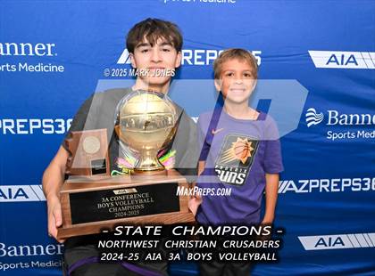 Thumbnail 1 in ALA - West Foothills vs. Northwest Christian (AIA 3A Final - Awards) photogallery.