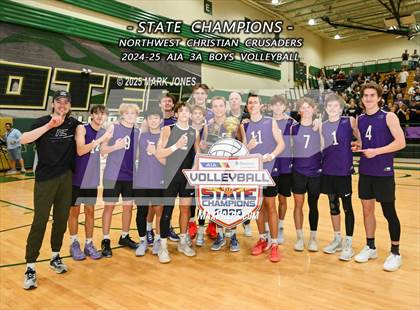 Thumbnail 2 in ALA - West Foothills vs. Northwest Christian (AIA 3A Final - Awards) photogallery.