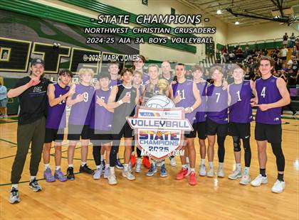 Thumbnail 3 in ALA - West Foothills vs. Northwest Christian (AIA 3A Final - Awards) photogallery.