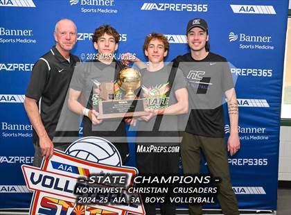 Thumbnail 3 in ALA - West Foothills vs. Northwest Christian (AIA 3A Final - Awards) photogallery.