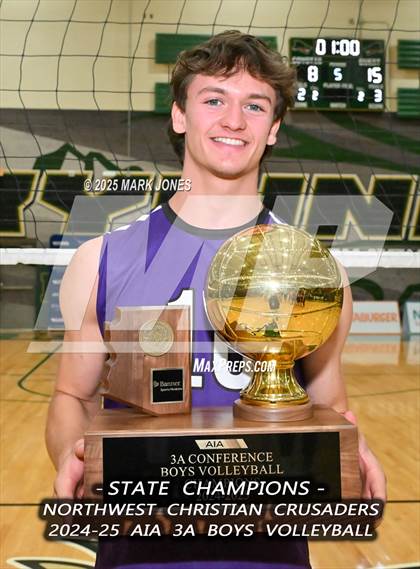 Thumbnail 3 in ALA - West Foothills vs. Northwest Christian (AIA 3A Final - Awards) photogallery.