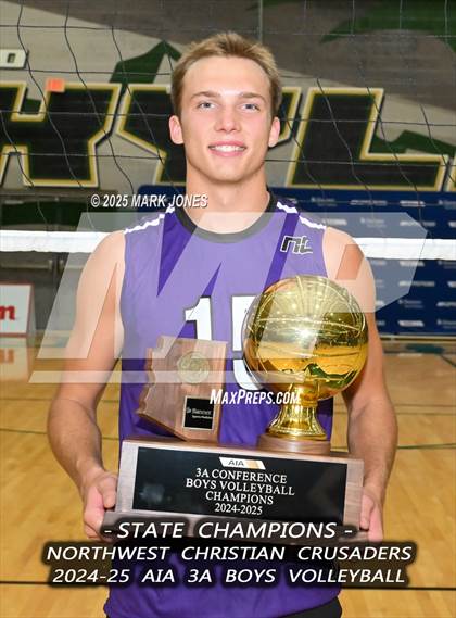 Thumbnail 3 in ALA - West Foothills vs. Northwest Christian (AIA 3A Final - Awards) photogallery.