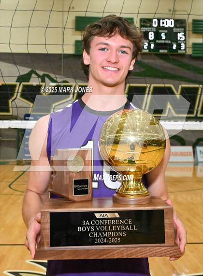 Thumbnail 2 in ALA - West Foothills vs. Northwest Christian (AIA 3A Final - Awards) photogallery.