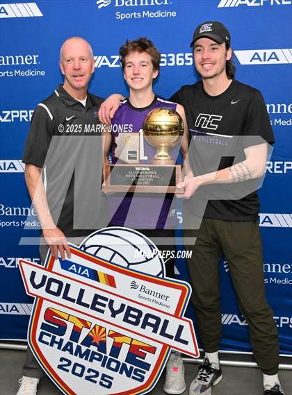 Thumbnail 2 in ALA - West Foothills vs. Northwest Christian (AIA 3A Final - Awards) photogallery.