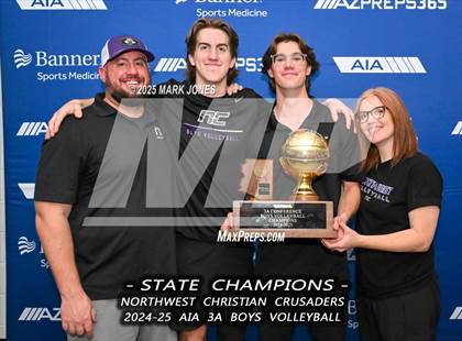 Thumbnail 2 in ALA - West Foothills vs. Northwest Christian (AIA 3A Final - Awards) photogallery.