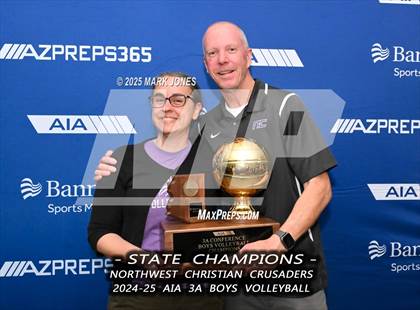 Thumbnail 1 in ALA - West Foothills vs. Northwest Christian (AIA 3A Final - Awards) photogallery.