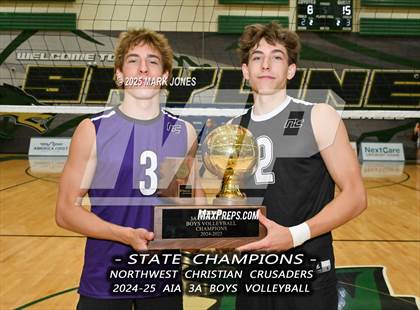 Thumbnail 3 in ALA - West Foothills vs. Northwest Christian (AIA 3A Final - Awards) photogallery.