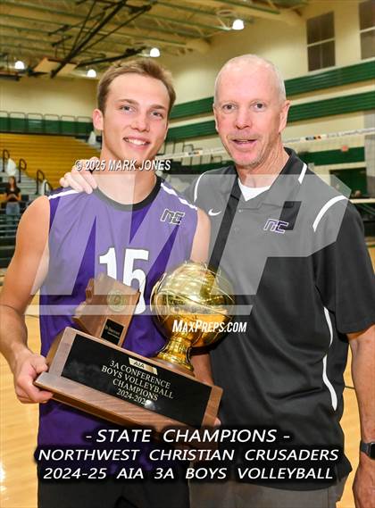 Thumbnail 1 in ALA - West Foothills vs. Northwest Christian (AIA 3A Final - Awards) photogallery.