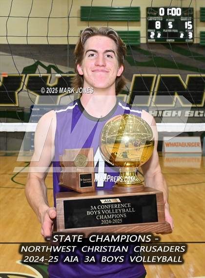 Thumbnail 3 in ALA - West Foothills vs. Northwest Christian (AIA 3A Final - Awards) photogallery.