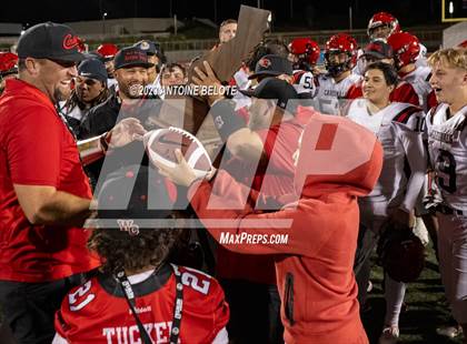 Thumbnail 2 in Woodland Christian vs. Banning (CIF State Division 5-A Final) photogallery.
