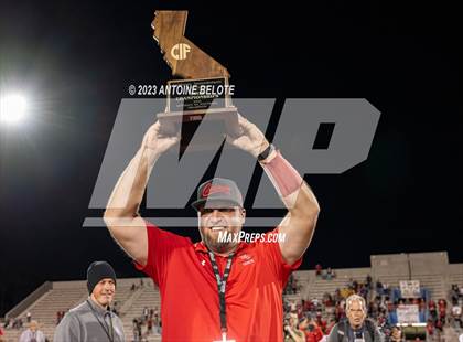 Thumbnail 1 in Woodland Christian vs. Banning (CIF State Division 5-A Final) photogallery.