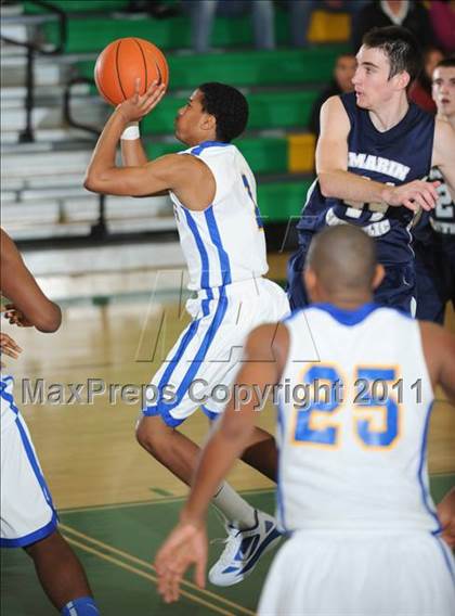 Thumbnail 2 in St. Bernard vs. Marin Catholic (National Prep Classic) photogallery.