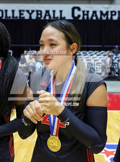 Thumbnail 3 in Liberty Hill vs. Lovejoy (UIL 5A Volleyball Final Medal Ceremony) photogallery.