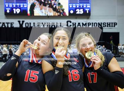 Thumbnail 3 in Liberty Hill vs. Lovejoy (UIL 5A Volleyball Final Medal Ceremony) photogallery.