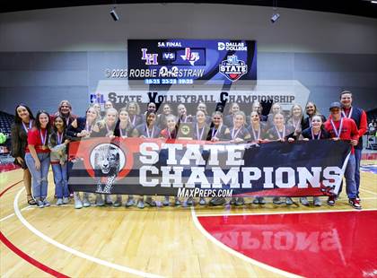 Thumbnail 2 in Liberty Hill vs. Lovejoy (UIL 5A Volleyball Final Medal Ceremony) photogallery.