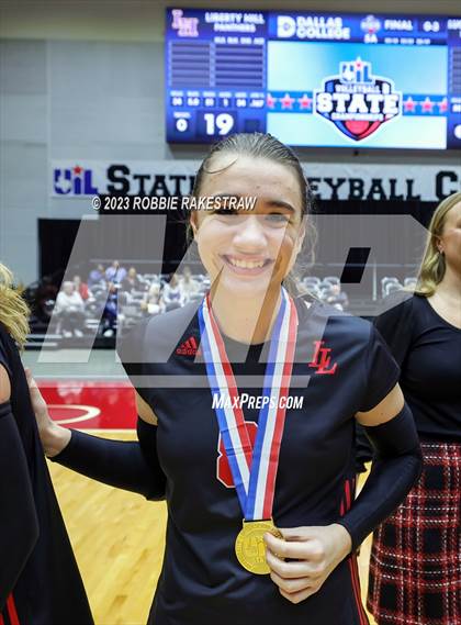 Thumbnail 2 in Liberty Hill vs. Lovejoy (UIL 5A Volleyball Final Medal Ceremony) photogallery.