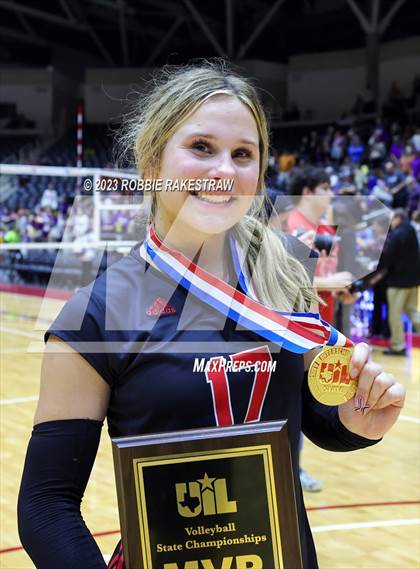 Thumbnail 3 in Liberty Hill vs. Lovejoy (UIL 5A Volleyball Final Medal Ceremony) photogallery.