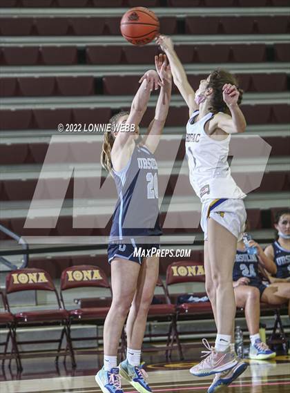 Thumbnail 2 in Ursuline vs Mahopac (Slam Dunk Showcase) photogallery.