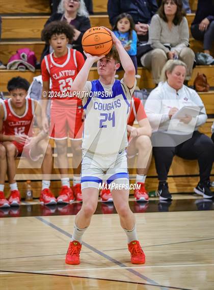 Thumbnail 1 in Capital Christian vs. Clayton Valley Charter (The Block Party Showcase at Sheldon) photogallery.