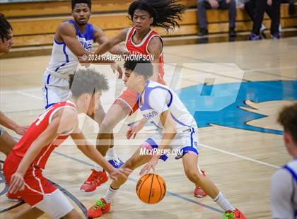 Thumbnail 1 in Capital Christian vs. Clayton Valley Charter (The Block Party Showcase at Sheldon) photogallery.
