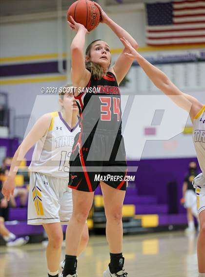 Thumbnail 3 in Hodgeman County vs Trego (Trego Purple and Gold Tournament) photogallery.