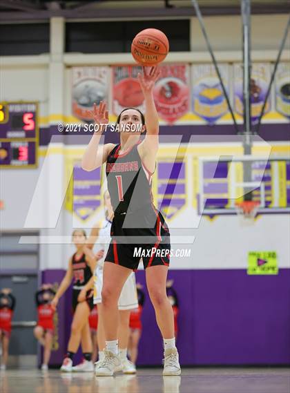 Thumbnail 2 in Hodgeman County vs Trego (Trego Purple and Gold Tournament) photogallery.