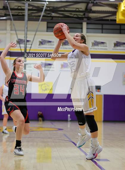 Thumbnail 3 in Hodgeman County vs Trego (Trego Purple and Gold Tournament) photogallery.