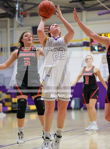 Thumbnail 3 in Hodgeman County vs Trego (Trego Purple and Gold Tournament) photogallery.