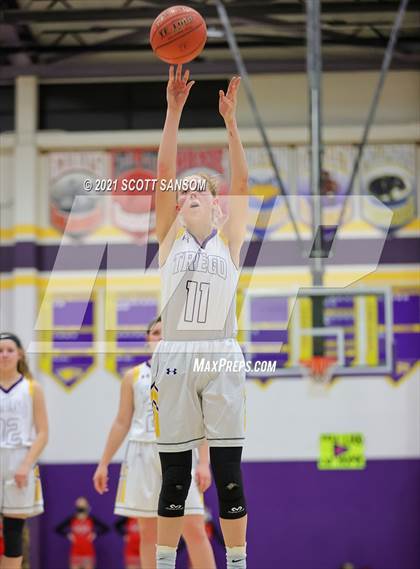 Thumbnail 2 in Hodgeman County vs Trego (Trego Purple and Gold Tournament) photogallery.
